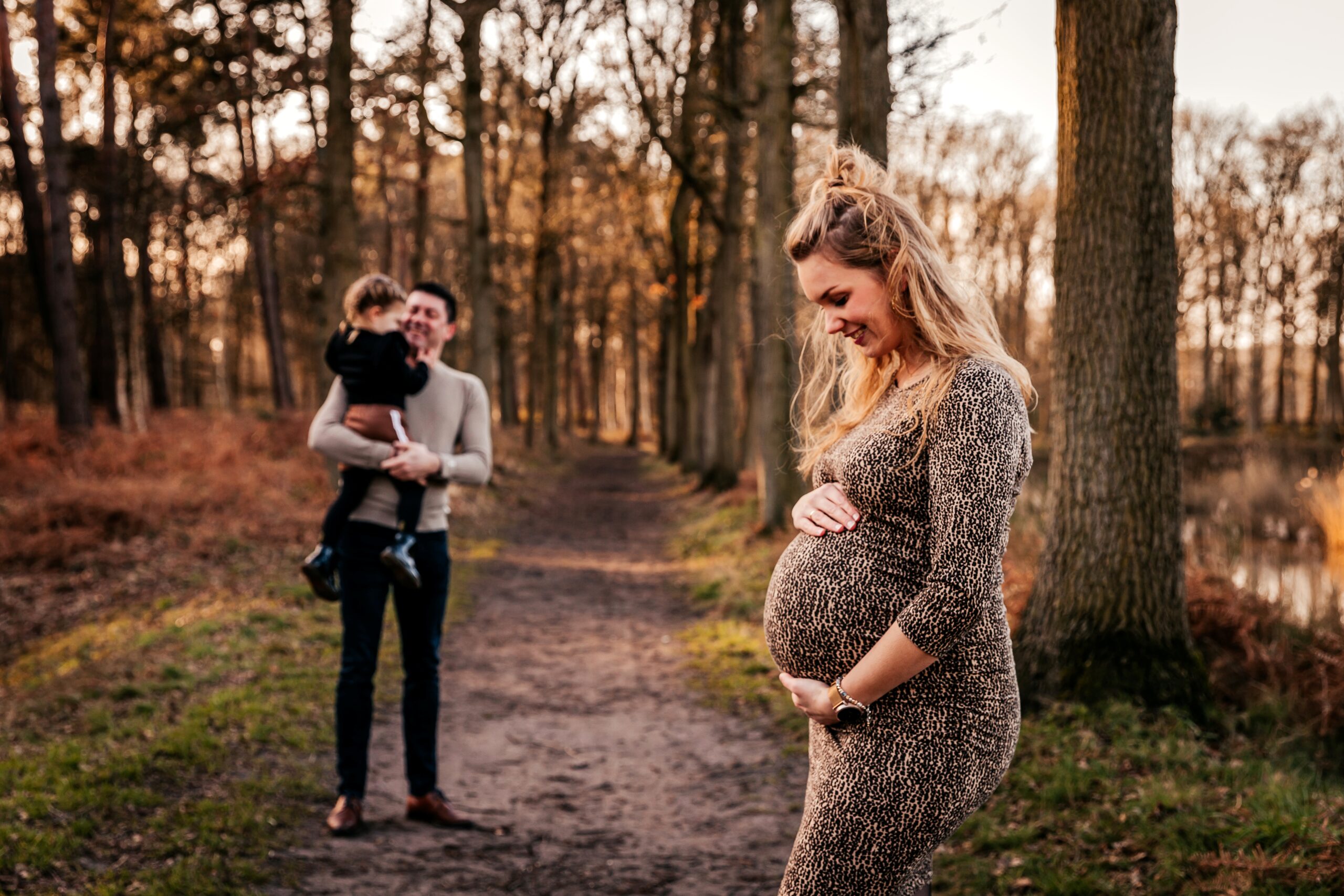 Zwangerschapsshoot met gezin